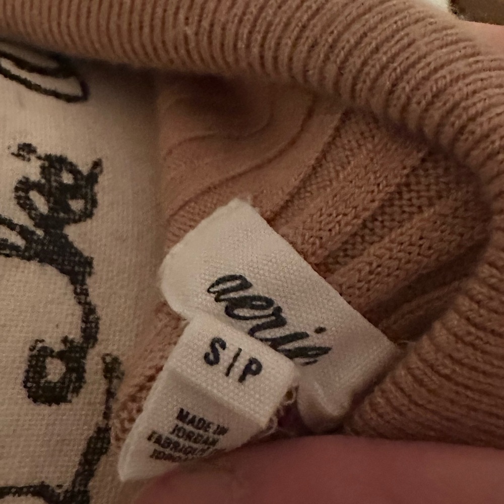 Aerie Tan Ribbed Button-Up Cardigan - Picture 4 of 4